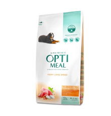 Optimeal Puppy Large Turkey сухий корм для цуценят великих порід індичка 12 кг