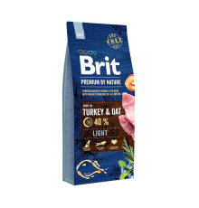 Brit Premium Light для собак с индейкой 3 кг