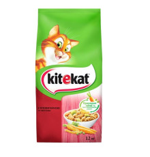 Kitekat для кошек с говядиной и овощами 12 кг