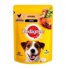 Pedigree Сhicken in sauce пауч для собак з куркою в соусі 24*100 г фото