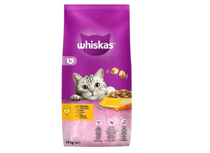 Whiskas для кошек с курицей 14 кг