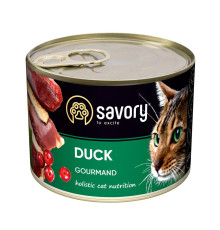 Savory Cat Adult Duck для кішок з качкою 200 г фото