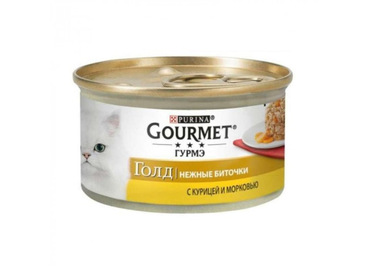 Gourmet Gold Ніжні биточки з куркою та морквою 24x85 г