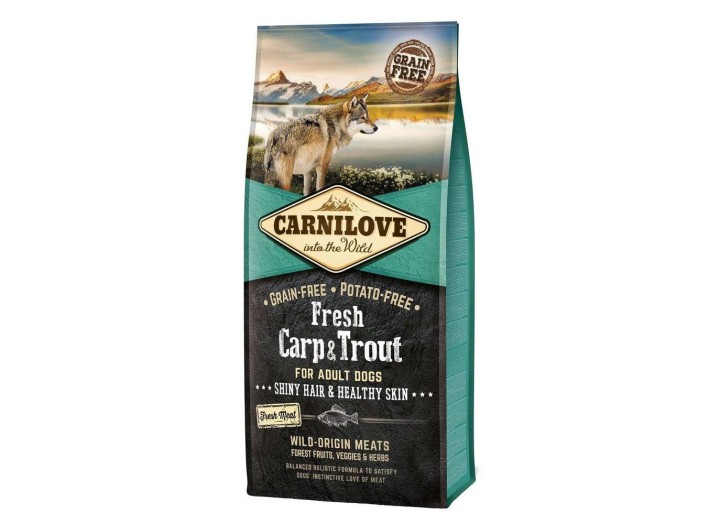 Carnilove Fresh Carp & Trout для дорослих собак усіх порід з коропом та фореллю 12 кг