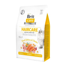 Brit Care GF Haircare Shiny Coat для кішок з куркою та лососем 2 кг