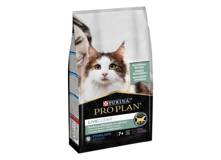 Purina Pro Plan LiveClear Sterilised Senior Turkey для кішок стерилізованих з індичкою 1.4 кг