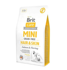 Brit Care Mini GF Hair & Skin для собак с лососем и сельдью 2 кг фото