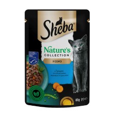 Sheba Nature's Collection з тунцем та лляною олією з морквою та горошком у соусі 28х85 г фото