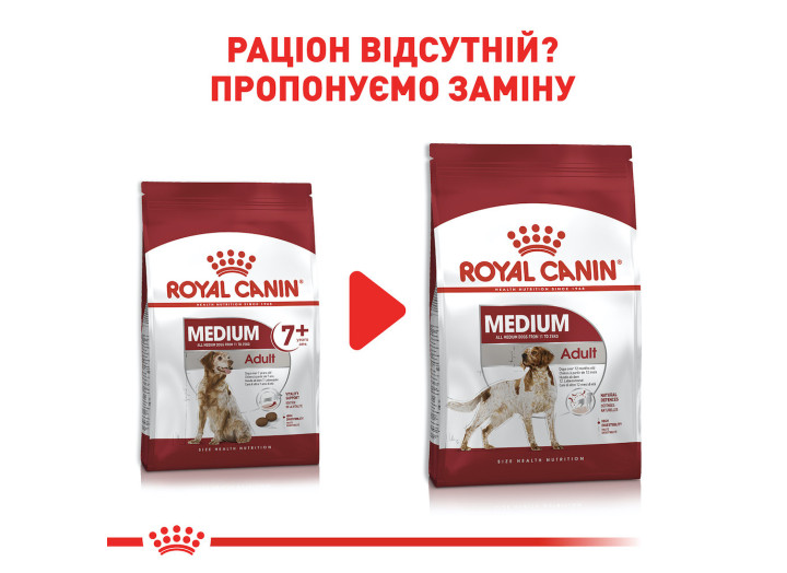 Royal Canin Medium Adult 7+ для собак 4 кг