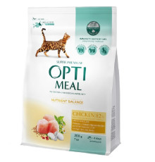 Optimeal Cat Chicken для кішок з куркою 200 г