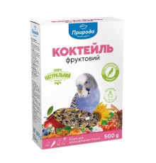 Корм для хвилястих папуг Природа Коктейль Фруктовий, 500 г (PR241028)