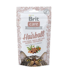 Лакомство Brit Care Hairball для выведения шерсти из желудка кошек 50 г