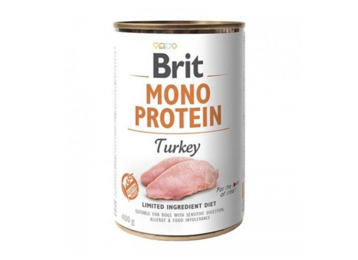 Влажный корм Brit Mono Protein Dog для собак с индейкой 400 г