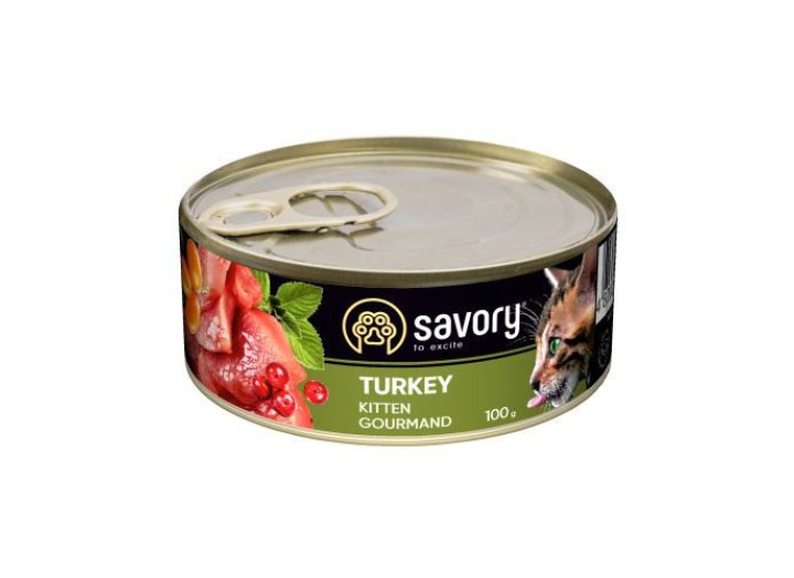 Savory Kitten Turkey для кошенят з індичкою 100 г