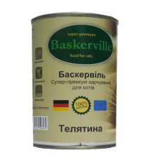 Вологий корм Baskerville для котів з телятиною 400 г фото