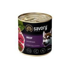 Savory Dog Gourmand Beef для собак з яловичиною 800 г