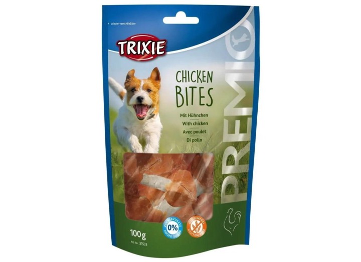 Лакомство для собак Trixie Premio Chicken Bites, с курицей, 100 г (31533)