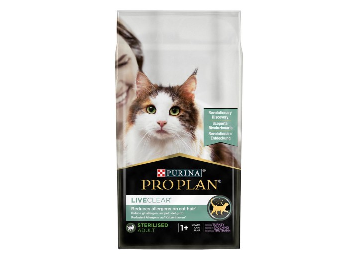 Purina Pro Plan LiveClear Sterilised Turkey для кішок стерилізованих з індичкою 1.4 кг