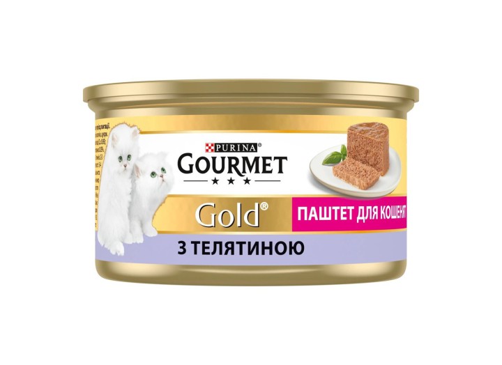 Gourmet Gold для котят паштет с телятиной 24x85 г