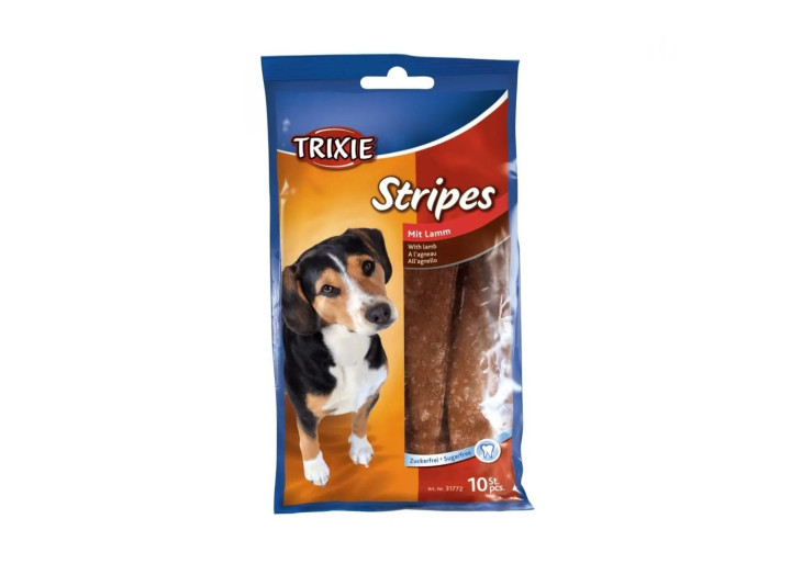 Лакомство для собак Trixie Stripes, с ягненком, 100 г (31772)