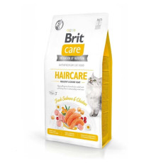 Brit Care GF Haircare Shiny Coat для кошек c курицей и лососем 400 г