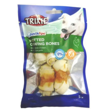 Лакомство для собак Trixie Кость для чистки зубов Denta Fun с курицей, 5 см, 5 шт., 350 г (31321)