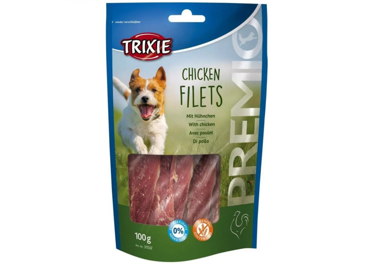 Лакомство для собак Trixie Premio Chicken Filets, с курицей, 100 г (31532)