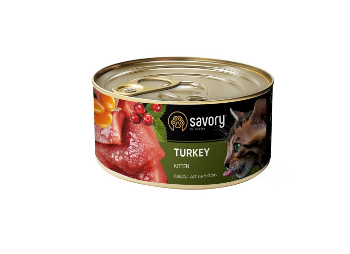 Savory Kitten Turkey для кошенят з індичкою 200 г