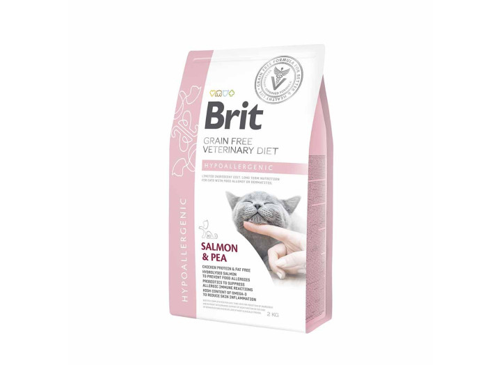 Brit VD Cat Hypoallergenic для кішок з лососем 2 кг