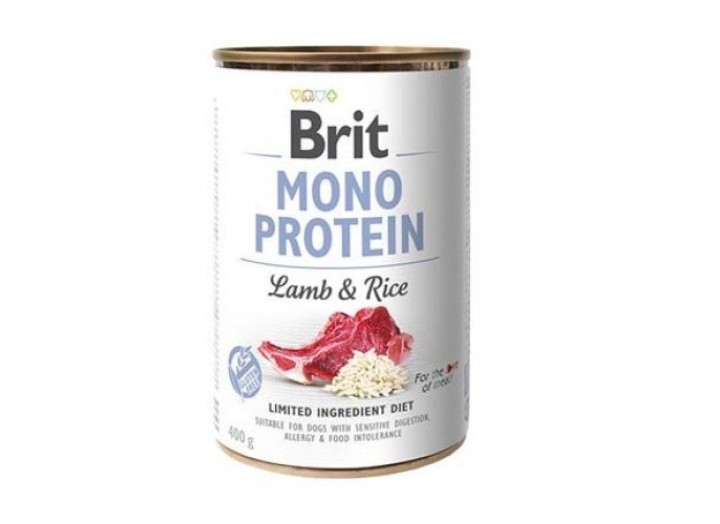 Brit Mono Protein Dog з ягням та рисом 400 г