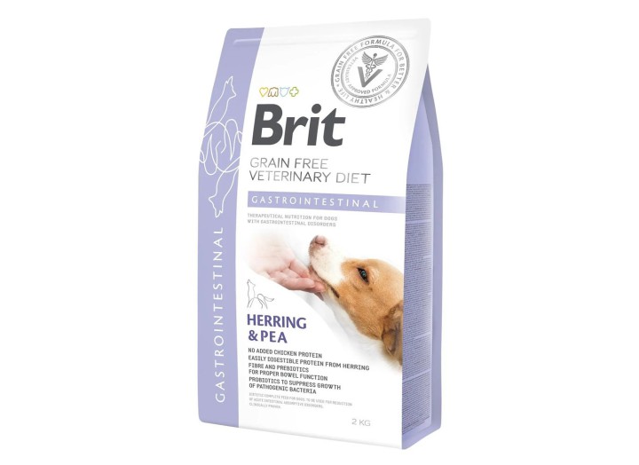 Brit VD Gastrointestinal Dog для собак з оселедцем, лососем та горохом 2 кг