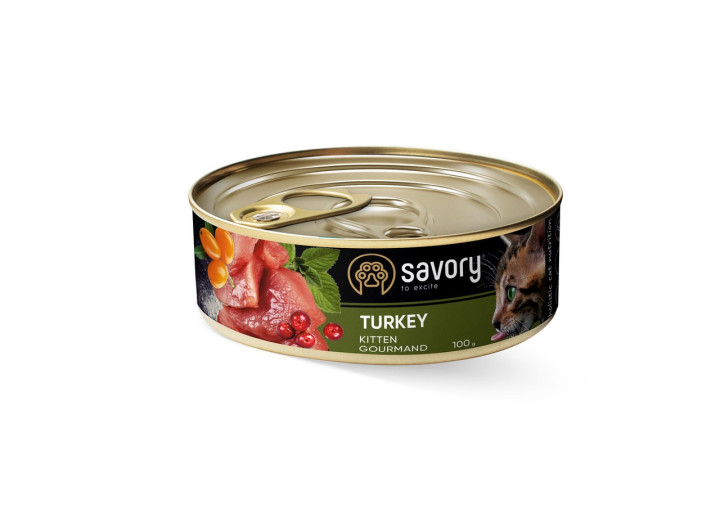 Savory Kitten Turkey для кошенят з індичкою 100 г