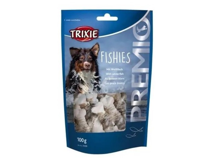 Лакомство для собак Trixie Premio Fishies, косточка с рыбой, 100 г (31599)