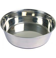 Миска Trixie Stainless Steel Bowl для собак, нержавеющая сталь, резиновое основание, 1 л (25072) фото