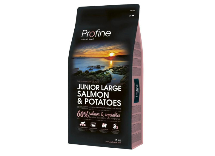 Profine Junior Large Breed Salmon для цуценят з лососем 15 кг