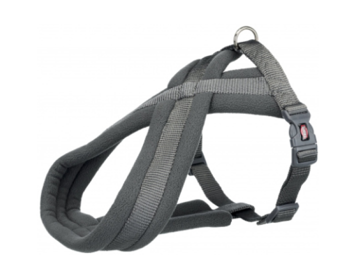 Шлея Trixie Premium Touring Harness для собак нейлоновая, 35-50 см графитовый Шлея Trixie Premium Touring Harness для собак нейлоновая, 35-50 см графитовый