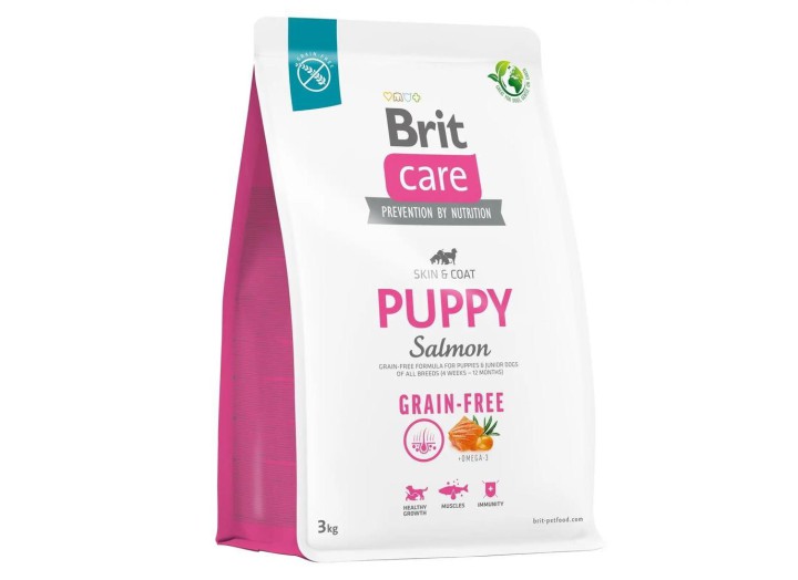 Brit Care Dog Grain-free Puppy для щенков с лососем 1 кг