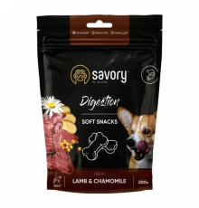 Ласощі Savory Dog Digestion Soft Snack з ягням та ромашкою для собак 200 г (31348)