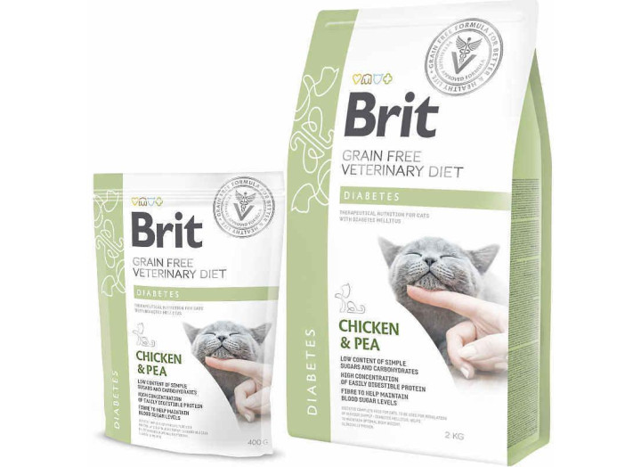Brit VD Cat Diabetes для кішок з куркою 400 г