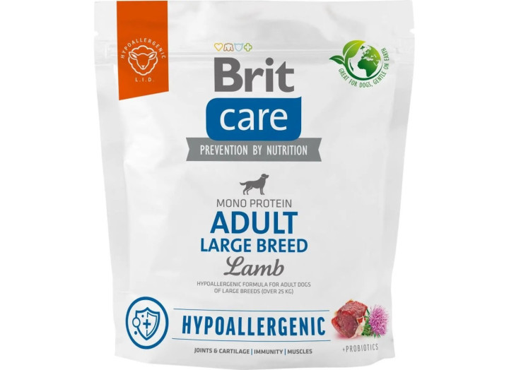 Brit Care Hypoallergenic Adult Large Breed з ягням для собак великих порід 1 кг