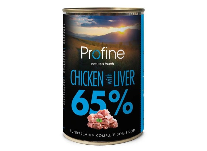 Влажный корм Profine Chicken and Liver для собак с курицей и куриной печенью 400 г