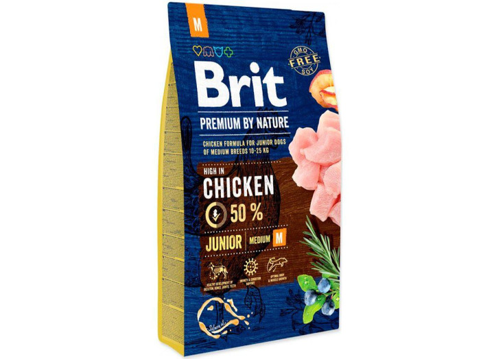 Brit Premium Junior Medium M для цуценят з куркою 15 кг