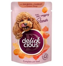 Delickcious (Делішес) пауч Dog Salmon Carrot Soup для собак індичка сир суп 85 г