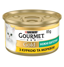 Gourmet Gold Нежные биточки с курицей и морковью 24x85 г