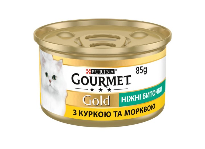 Gourmet Gold Ніжні биточки з куркою та морквою 24x85 г