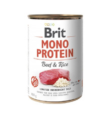 Влажный корм Brit Mono Protein Dog для собак с говядиной и рисом 400 г