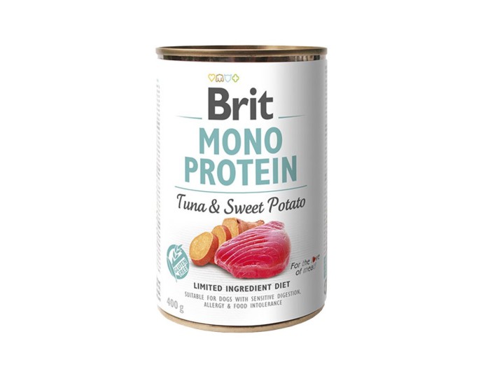 Влажный корм Brit Mono Protein Dog для собак с тунцом и картофелем 400 г