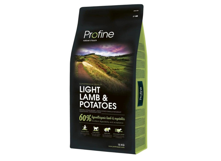 Profine Light Lamb Potatoes для собак з ягням 15 кг