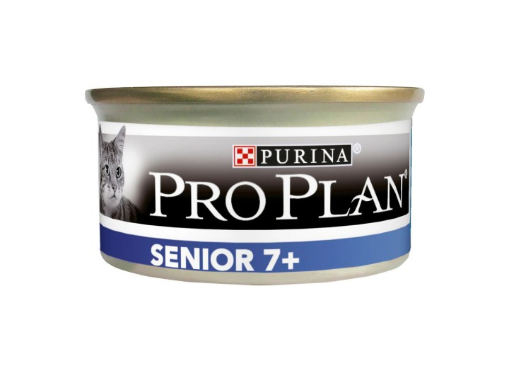 Purina Pro Plan Senior 7+ Longevis мусс с тунцом для пожилых кошек 85 г