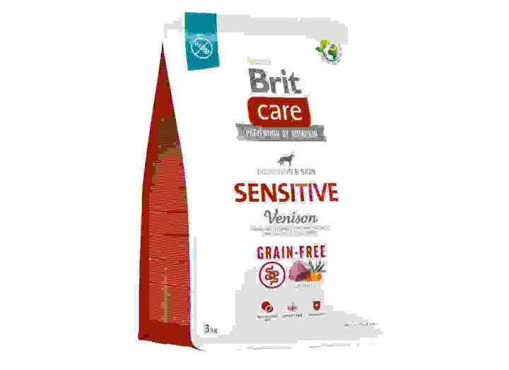 Brit Care Dog Grain-free Sensitive для собак с чувствительным пищеварением с олениной 3 кг